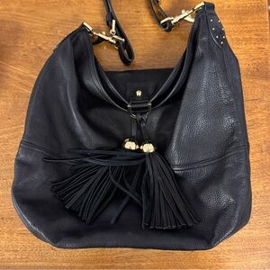 Mulberry black bag with tassels. Like new condition.
